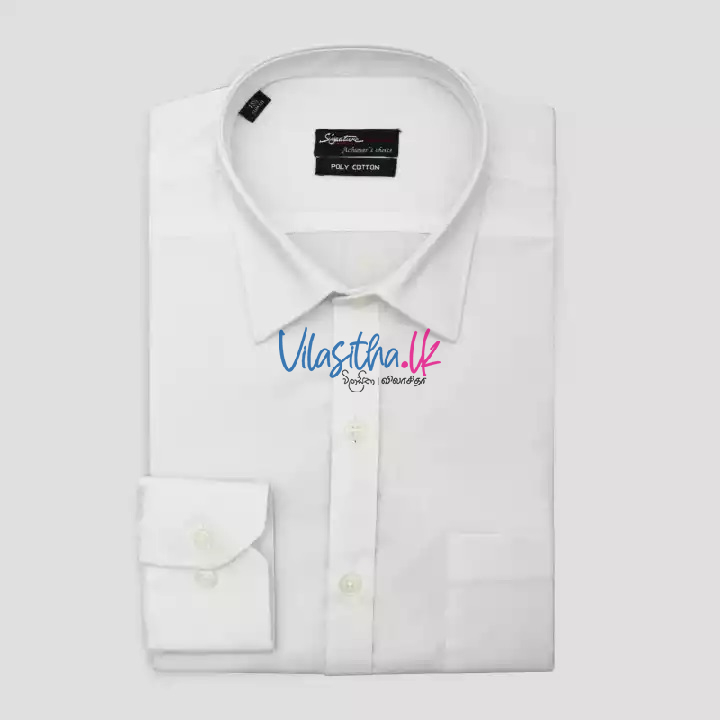 Signature Formal Long Sleeve Shirt White